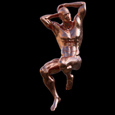 Male Nude Statue Two