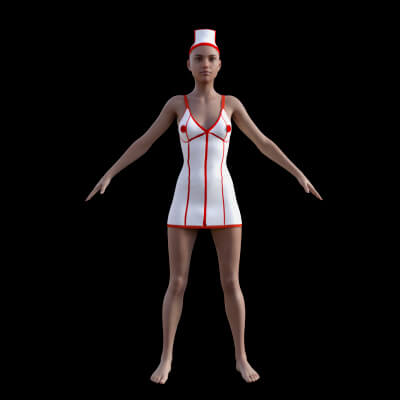Nurse Outfit One for Genesis 8
