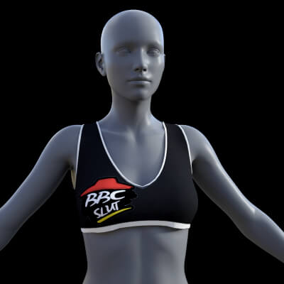 Pizza Slut Crop Top One for Genesis 8 Female by shadowyartsdirty