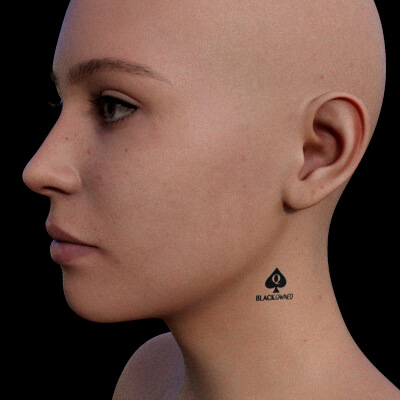 Queen of Spades Tattoo Set Two for Genesis 9