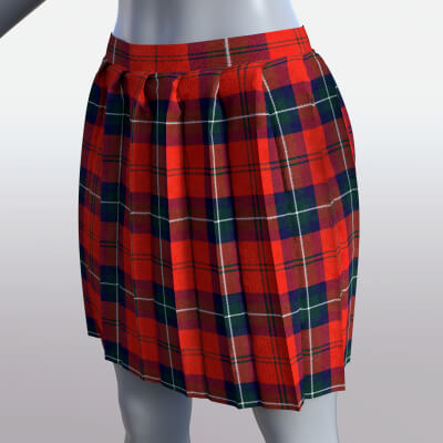 School Girl Skirt 1 for Genesis 8 Female