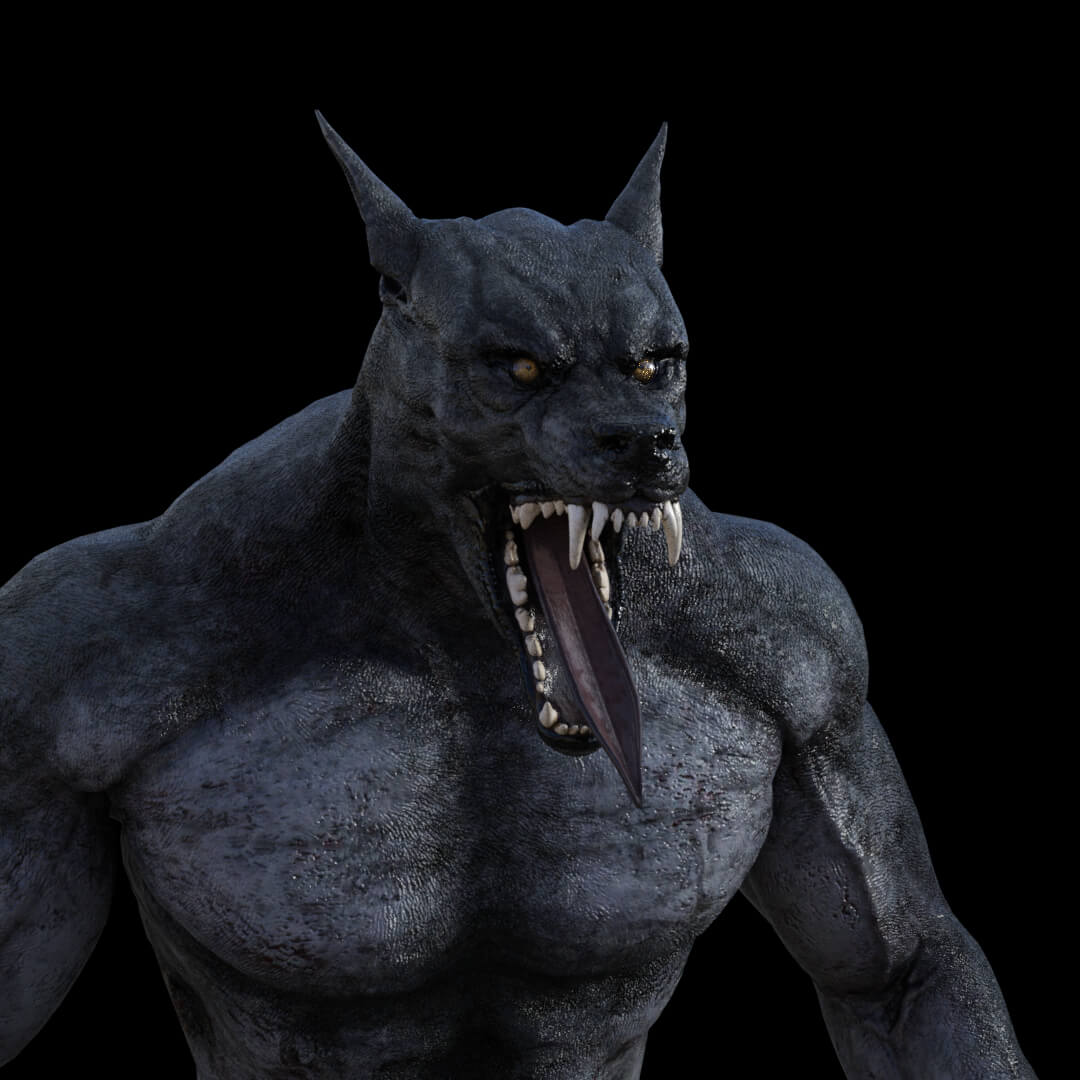 Earless Werewolf Tongue Morphs for HH Werewolf - Daz Content by shadowyartsdirty