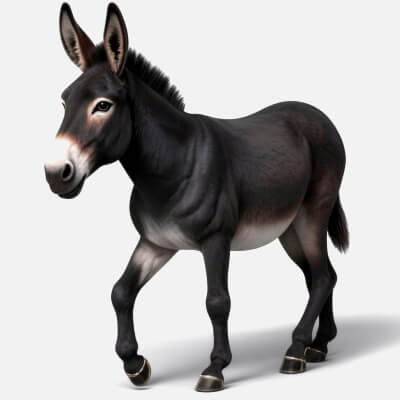 Gui Donkey Rigged Donkey with 4K Textures and Animations - 3D Model by Shakundao