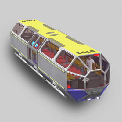 Sci-Fi Hover Tram