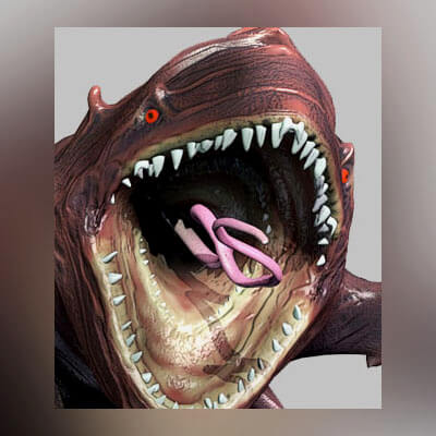 Worm Creature for Poser
