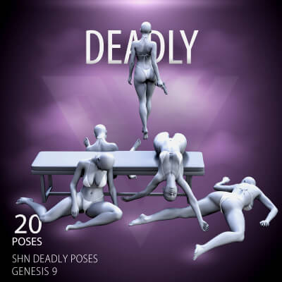 SHN Deadly Poses for Genesis 9 Male and Female