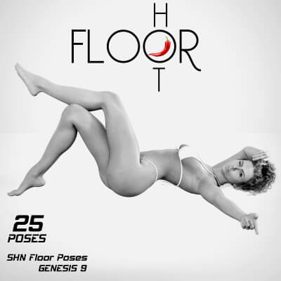 Shn Floor Poses for Genesis 9 Female by shayanick