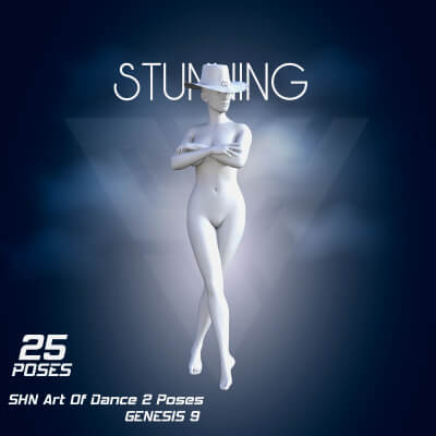 Shn Stunning Poses for Genesis 9 by shayanick