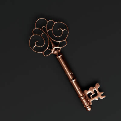Antique Bronze Key