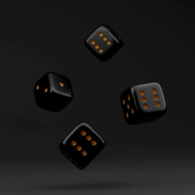 Black Roleplaying Dice