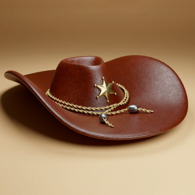 Cowboy Leather Hat