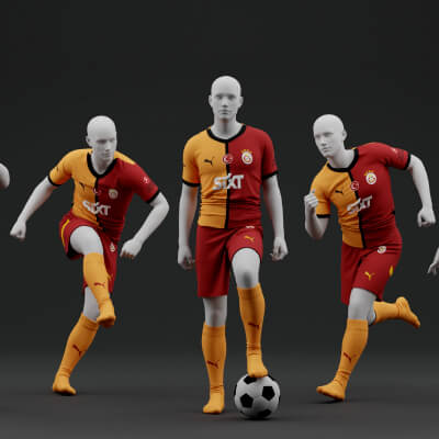 Galatasaray 2024 2025 Home Jersey Poses