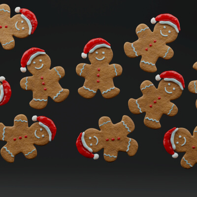 Santa Gingerbread Cookie