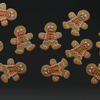 Angry Gingerbread Cookie