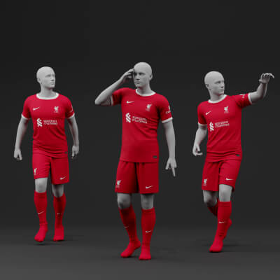 Liverpool 2024 Home Jersey Poses