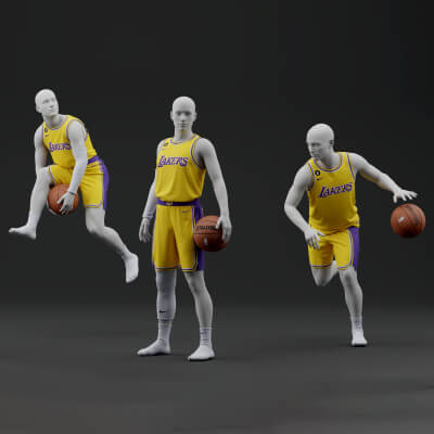 Los Angeles Lakers Home Jersey 2023 Poses