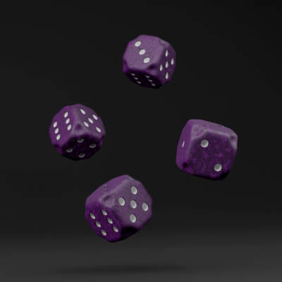 Purple Roleplaying Dice