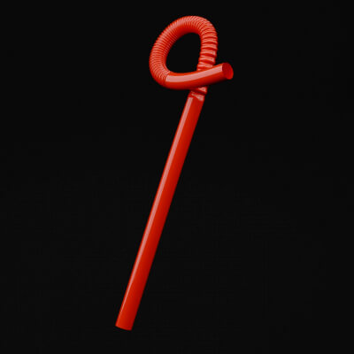 Red Drinking Straw