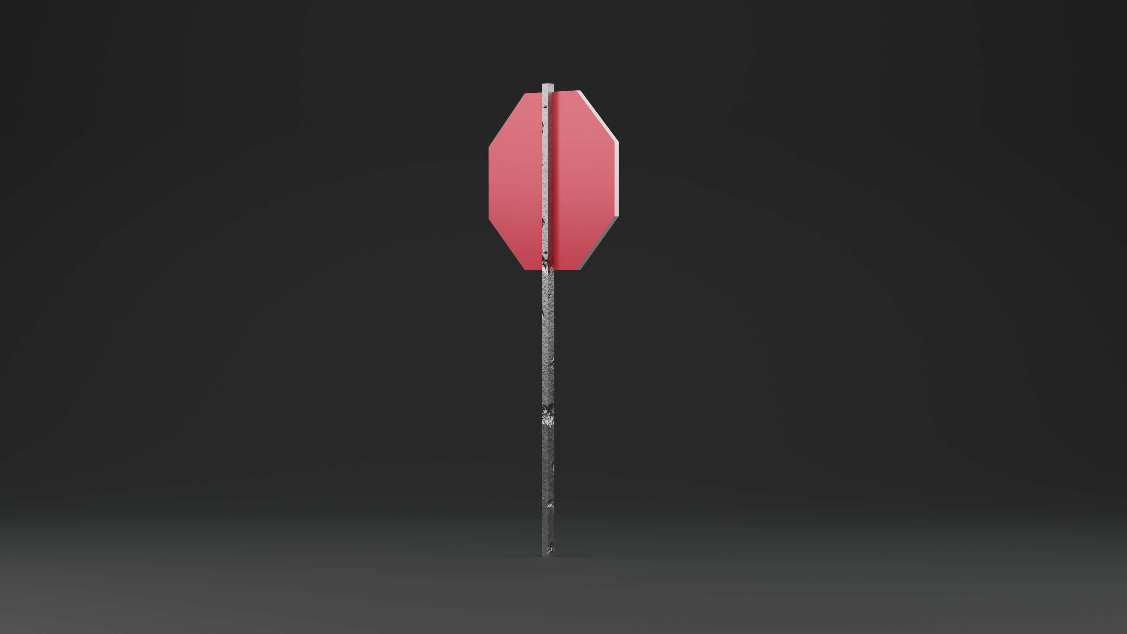 Stop Sign Rendering Street Stop Sign - 3D Model by ShehataDesigns