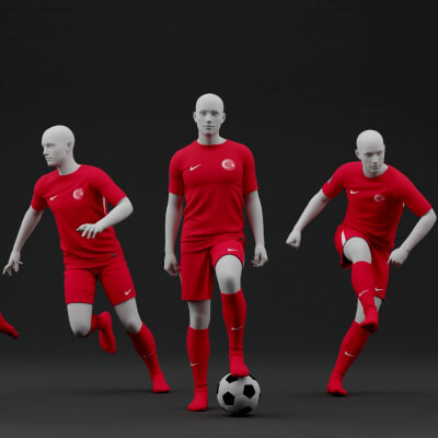 Turkiye 2024 Home Jersey Poses