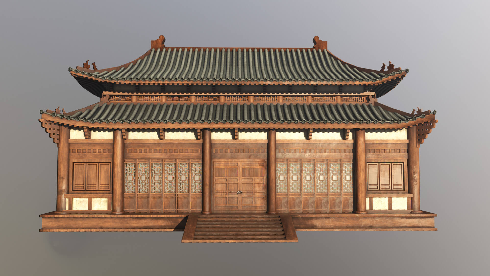 Japan Building Layers Asian Japanese Traditional Building Collection - 3D Model by sherazahmad