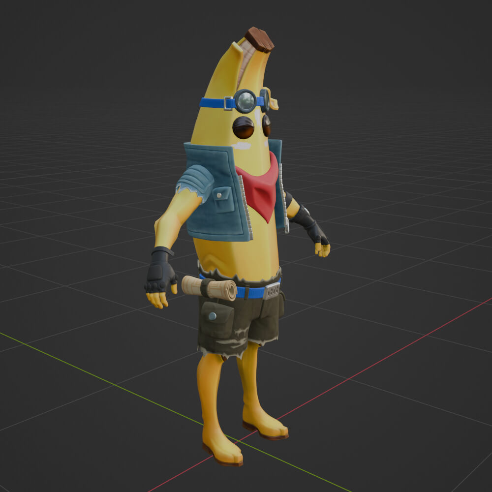 Adventure Peely - Fortnite 3D Model by Shevraar