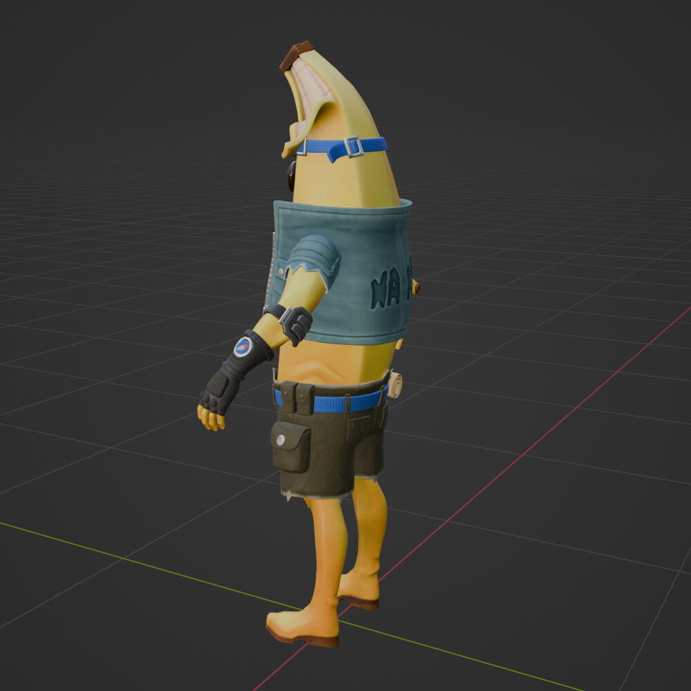Adventure Peely - Fortnite 3D Model by Shevraar