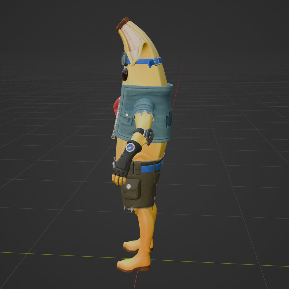 Adventure Peely - Fortnite 3D Model by Shevraar