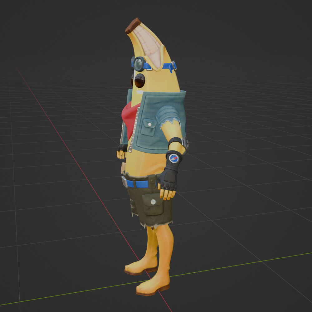 Adventure Peely - Fortnite 3D Model by Shevraar