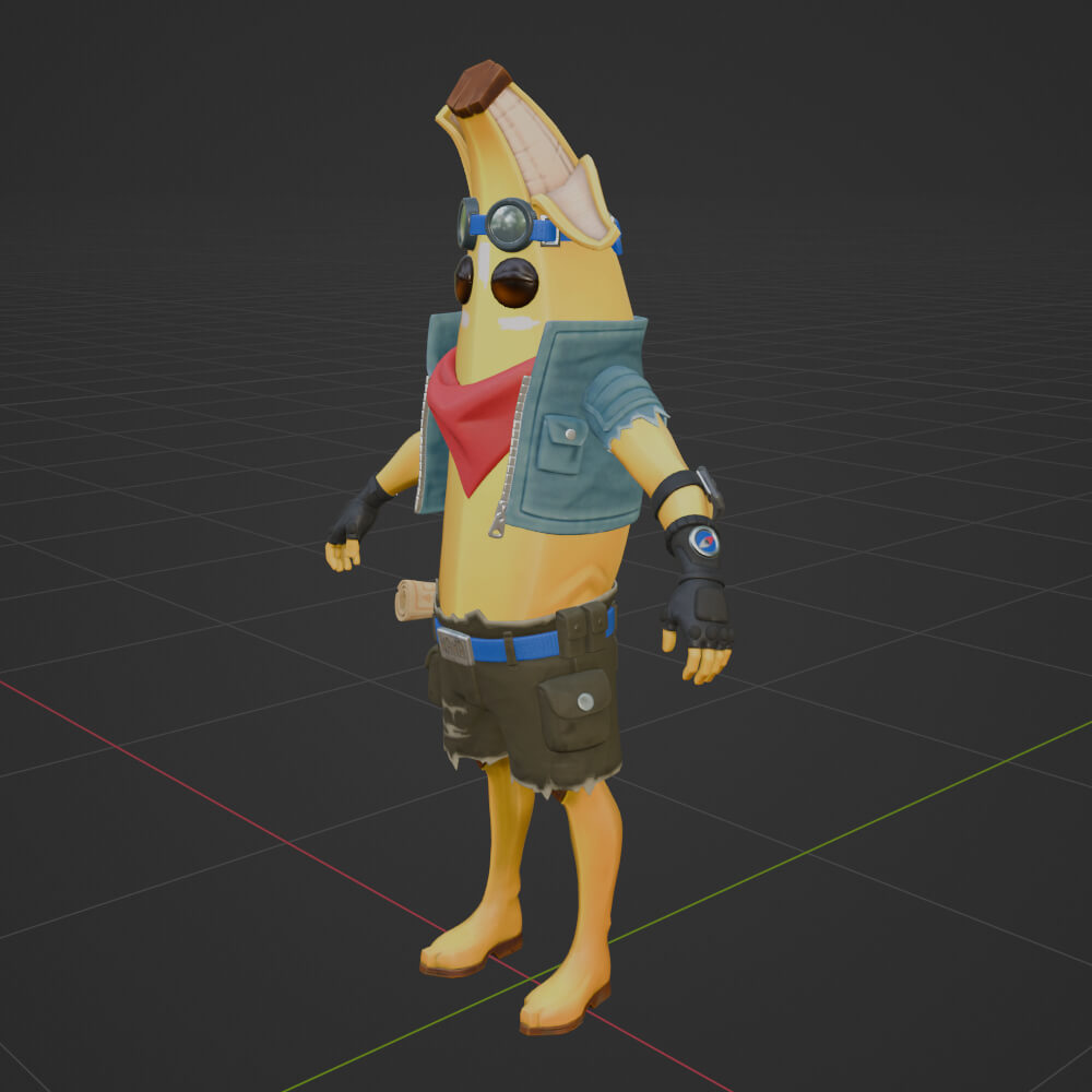 Adventure Peely - Fortnite 3D Model by Shevraar