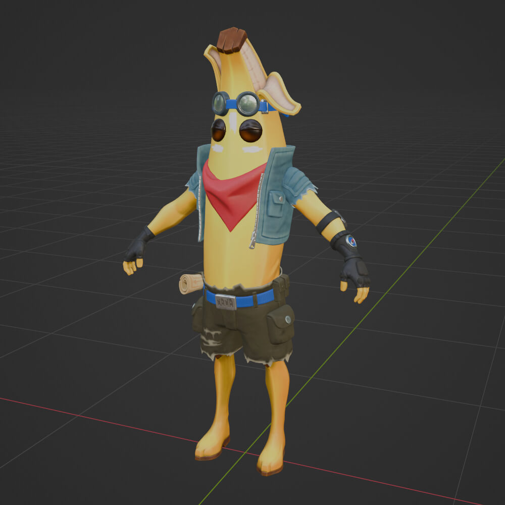 Adventure Peely - Fortnite 3D Model by Shevraar