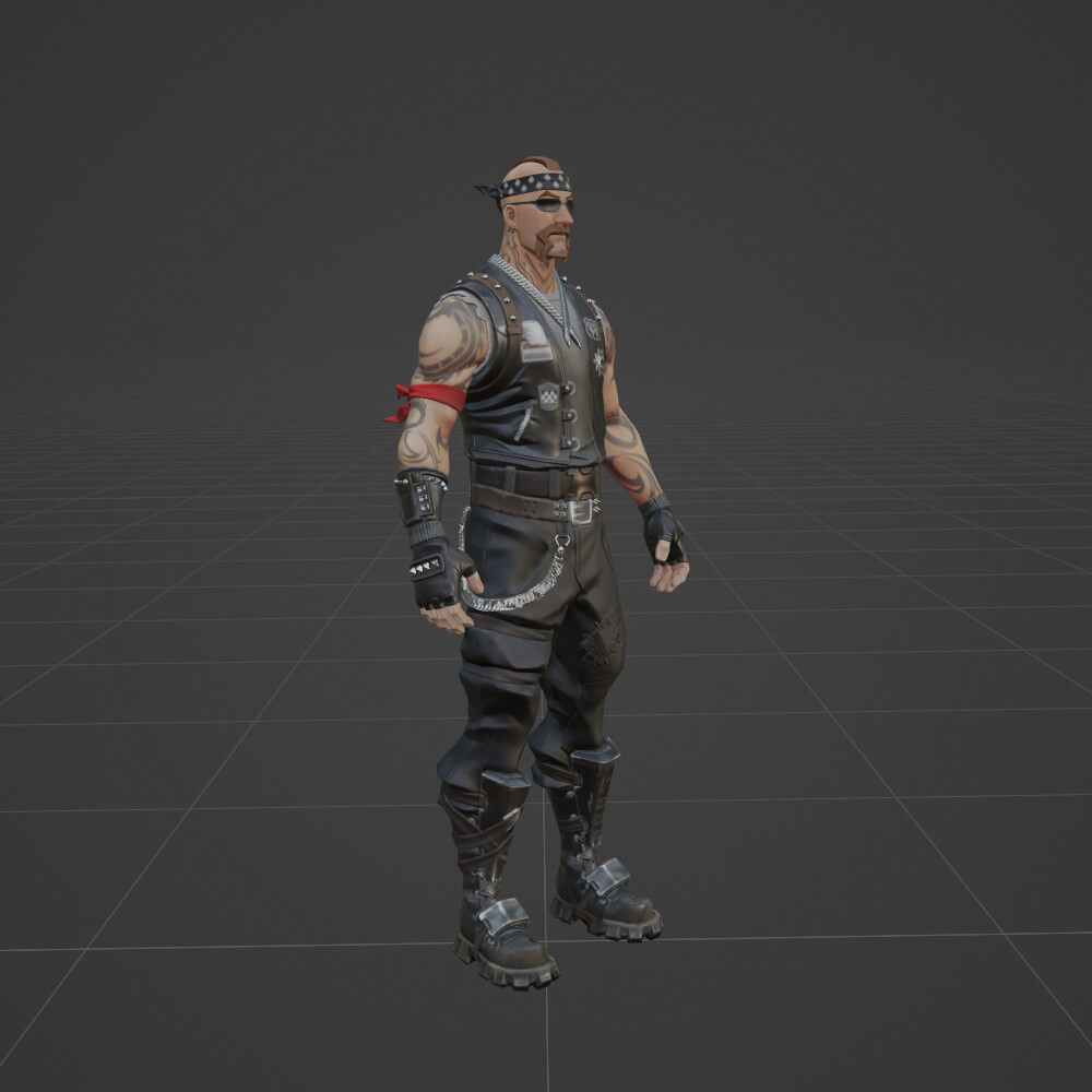 Backbone Fortnite 3D Model by Shevraar