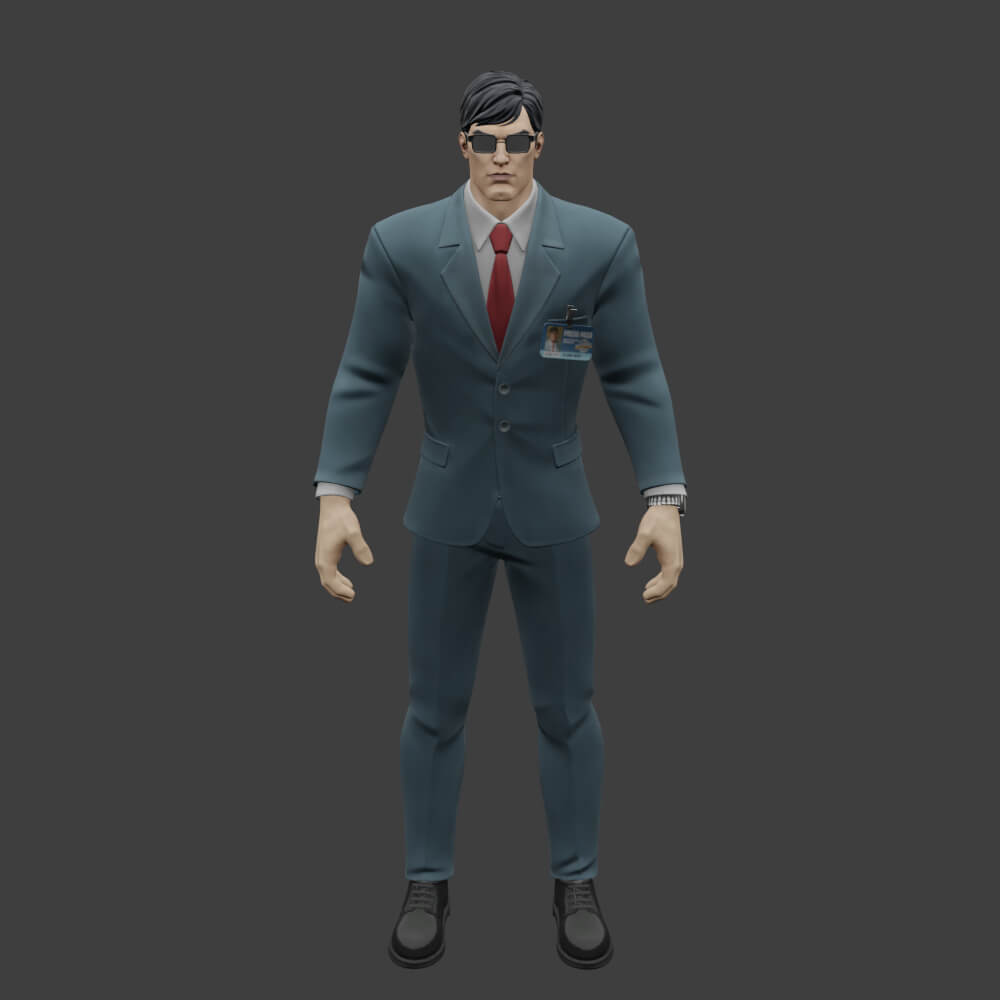Clark Kent Fortnite 3D Model by Shevraar