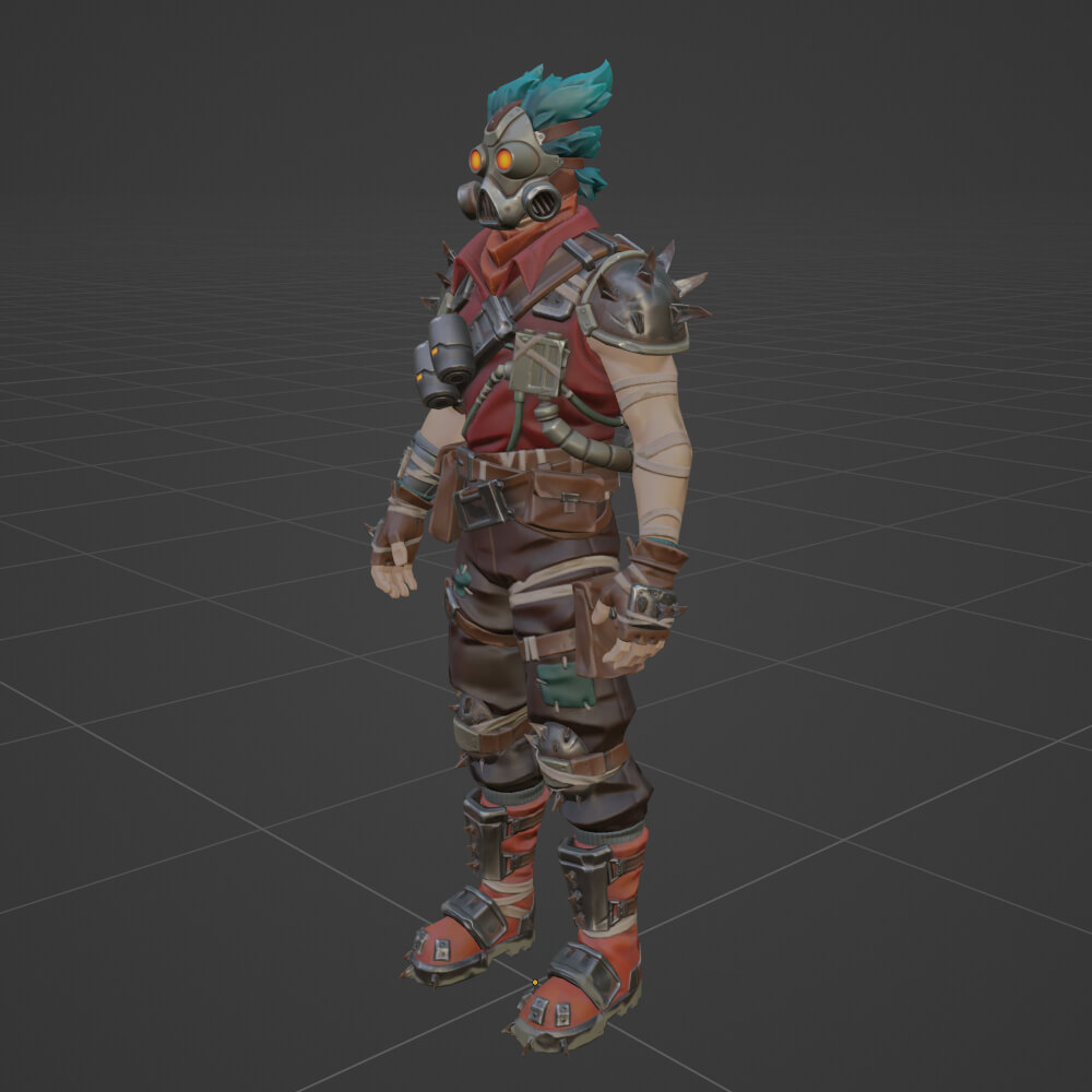 Ruckus Default Fortnite 3D Model by Shevraar