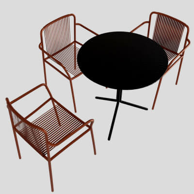 Outdoor Dining Chair and Table