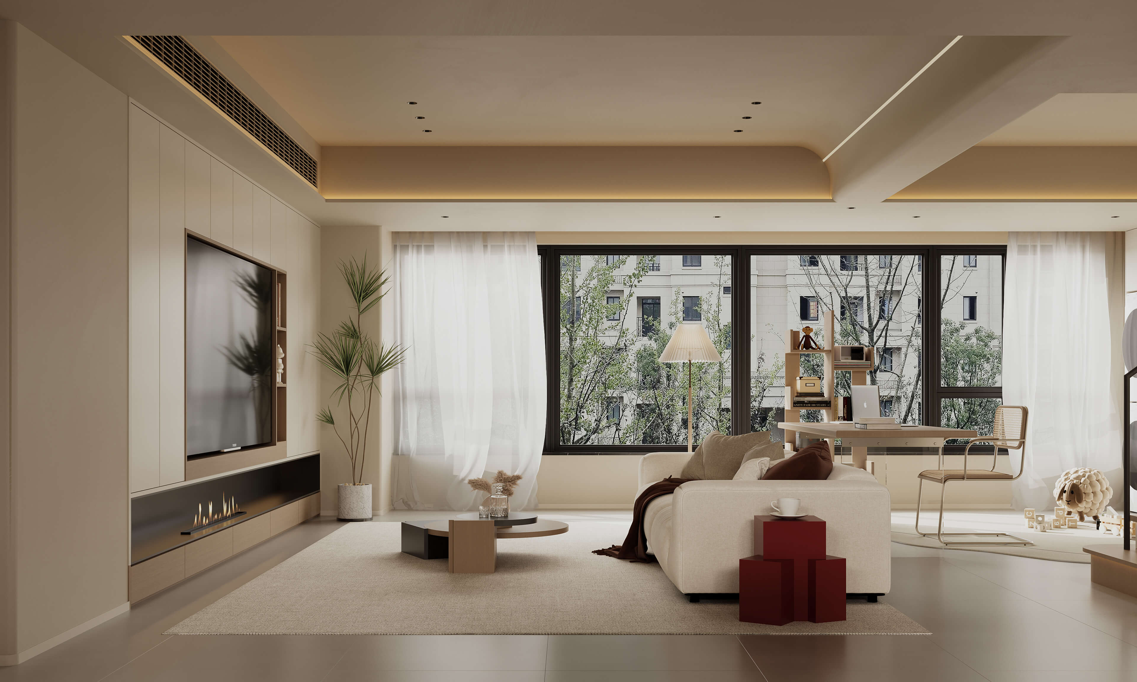 Living Room Dining Room Kitchen Bedroom Bathroom - 3D Model by shinngetu