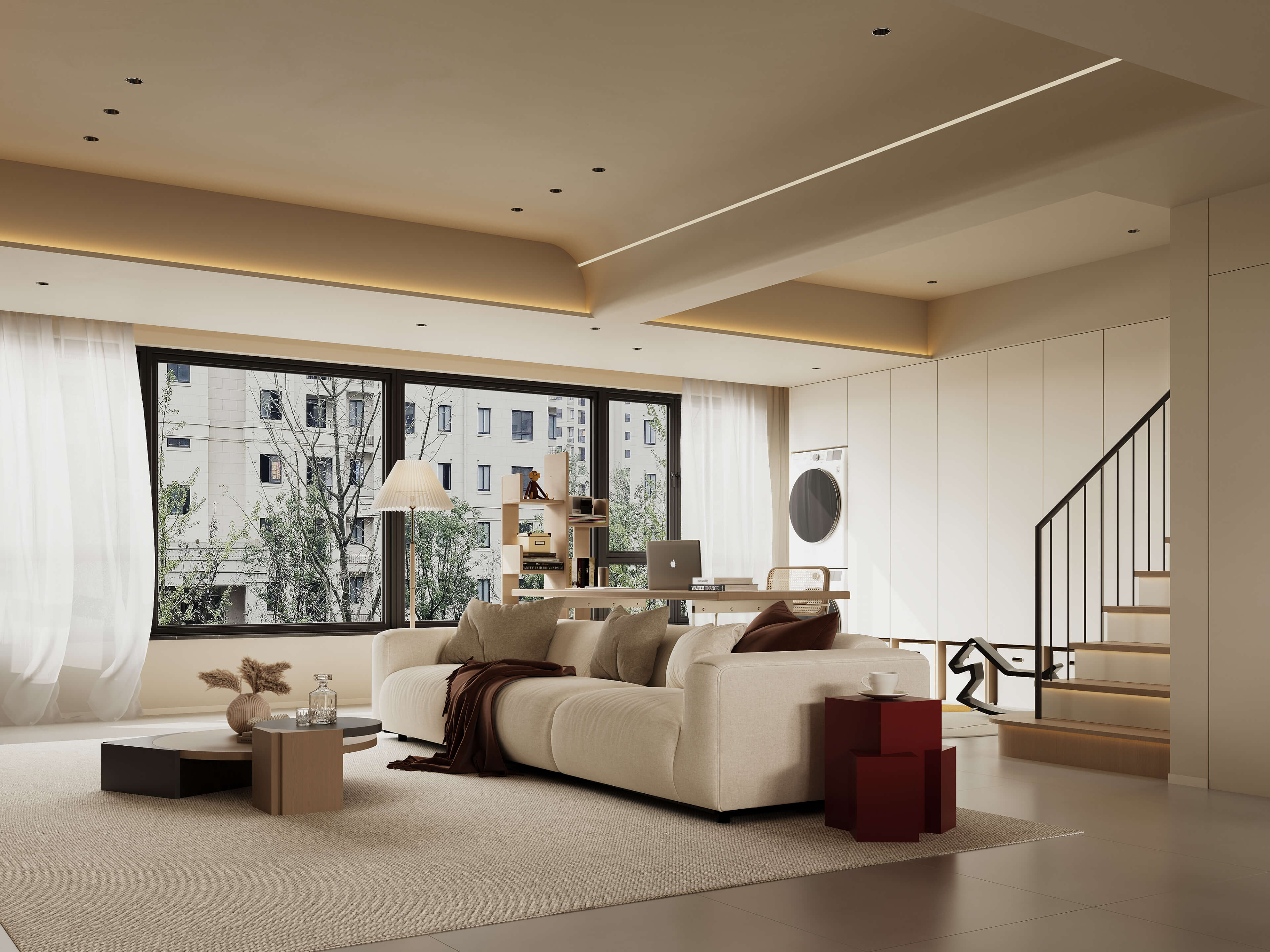 Living Room Dining Room Kitchen Bedroom Bathroom - 3D Model by shinngetu