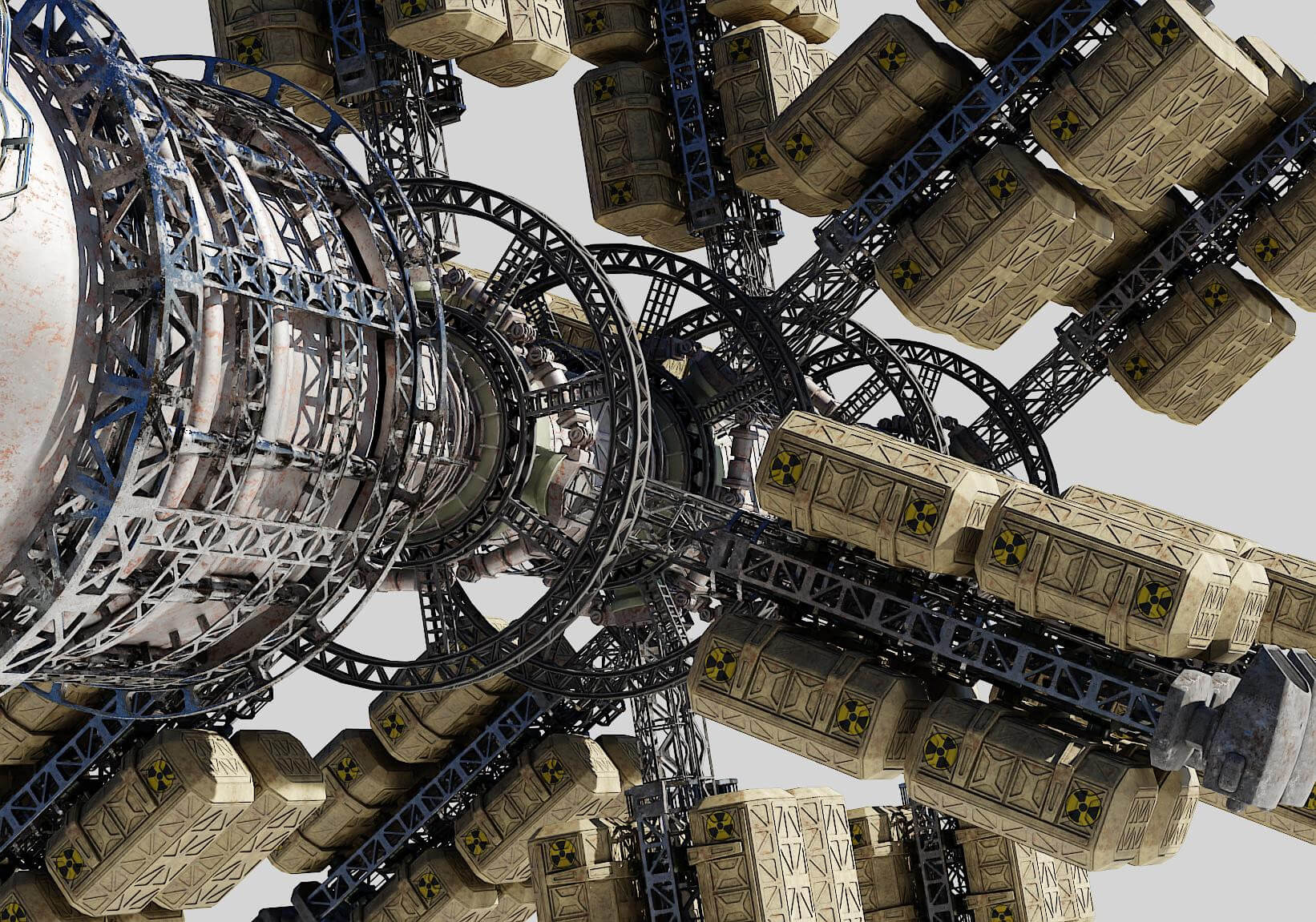 Spaceship Cargo Ramp Cargo Spaceship - 3D Model by shontoloyo