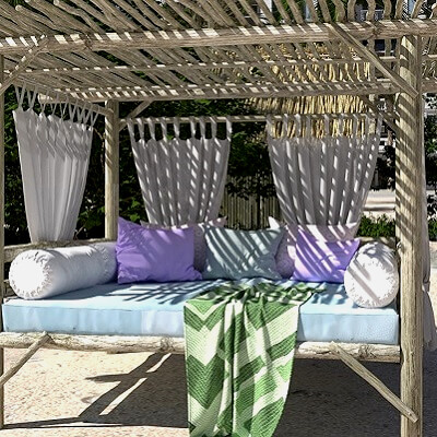 Beach Pergola for Tropical Beach Getaway by Shredder