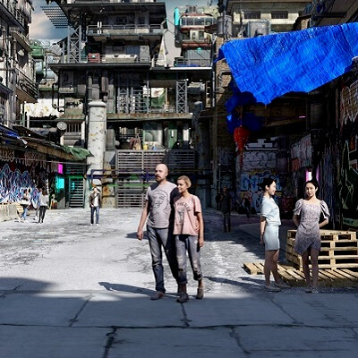 Urban Future Slums for DAZ by Shredder