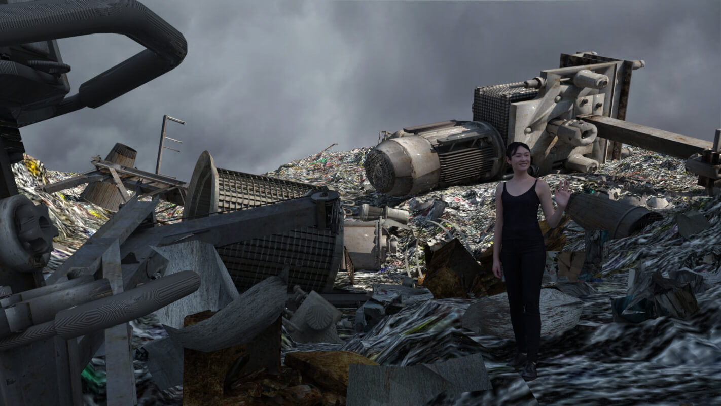 Waste Disposal Landscape Free 3D Model by Shredder