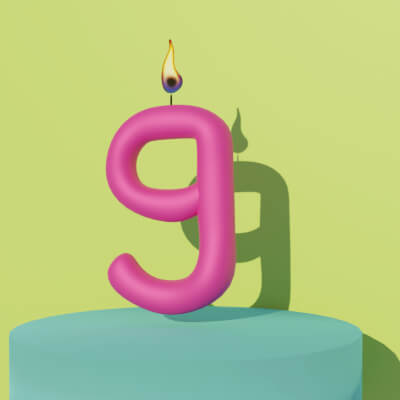 3D Candle Number 9