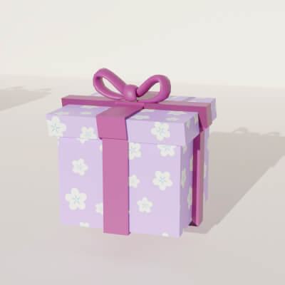 3D Gift Box Decorative Box