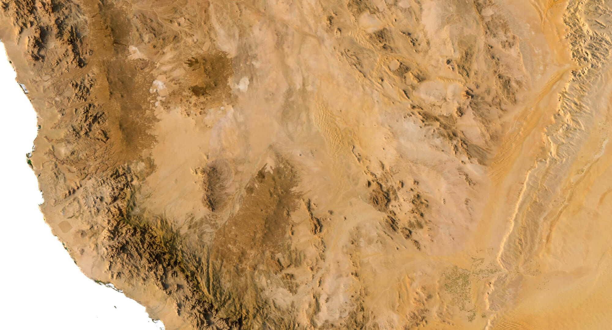 Arabian Peninsula 3D Map Terrain by Shustrik