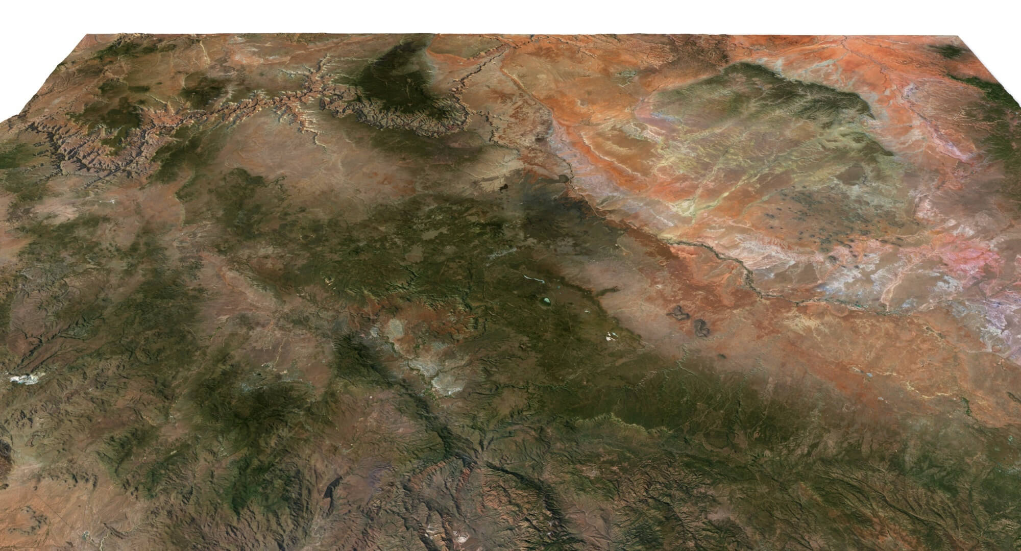 Arizona State Terrain 3D Map by Shustrik