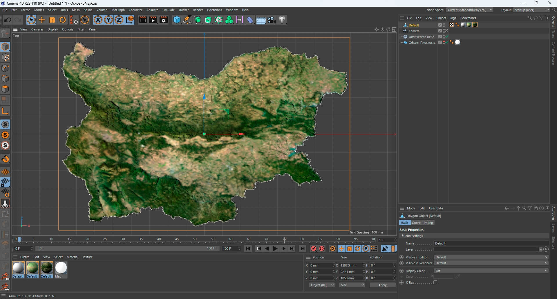 Bulgaria Terrain 3D Map by Shustrik