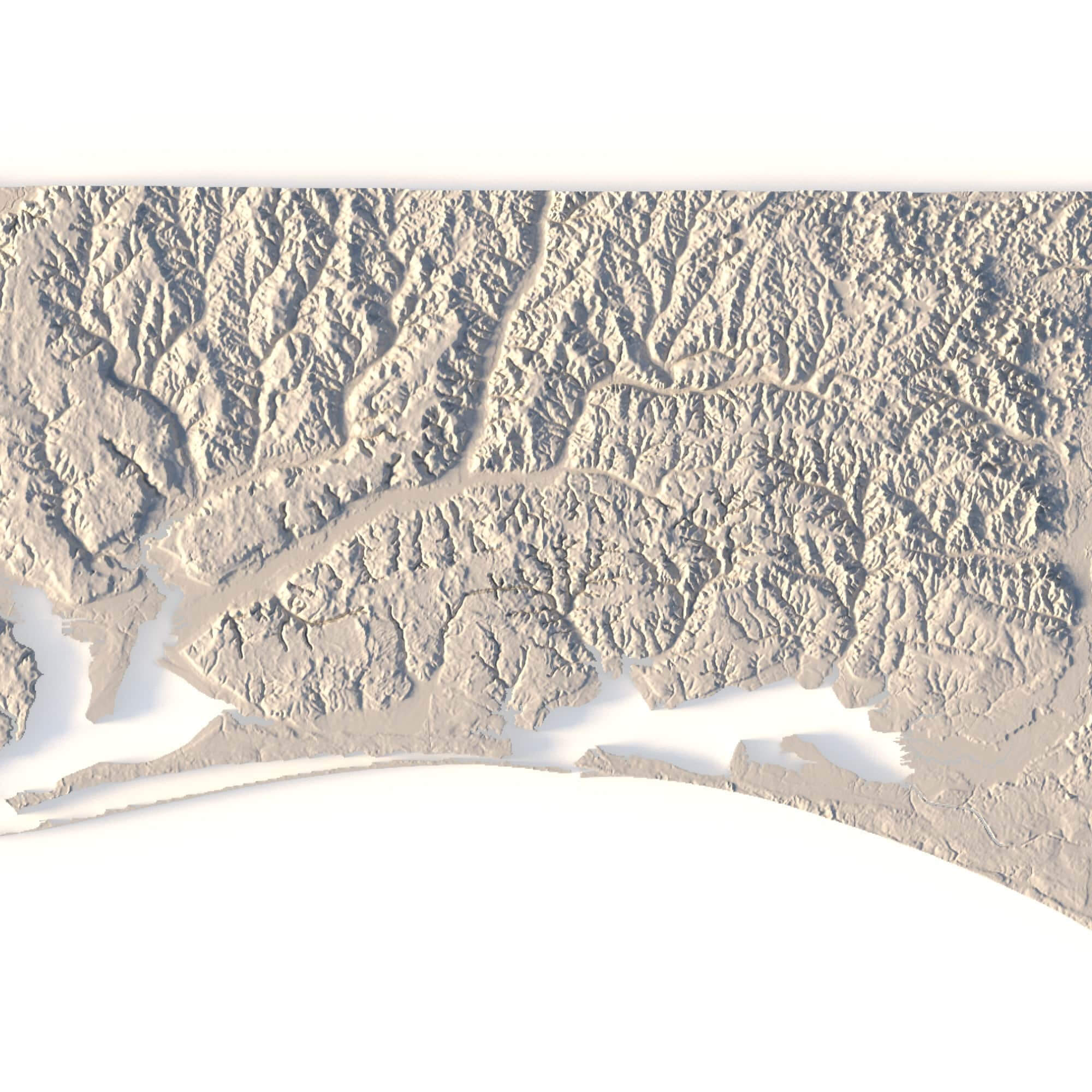 Florida Topographic Map Stl Model - Florida Topographic Map Stl Model 03 