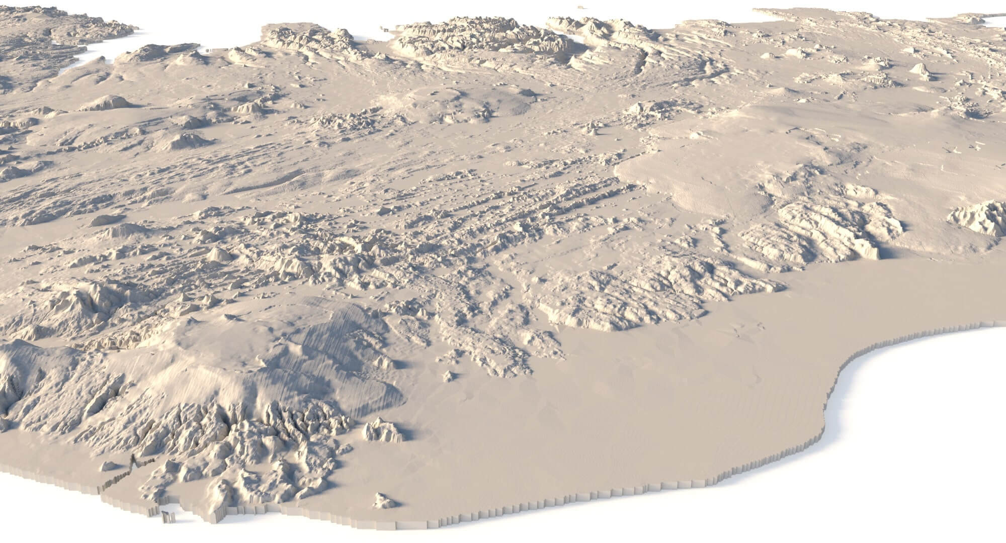 Iceland Terrain for CNC, Printing and Design - 3D Model by Shustrik