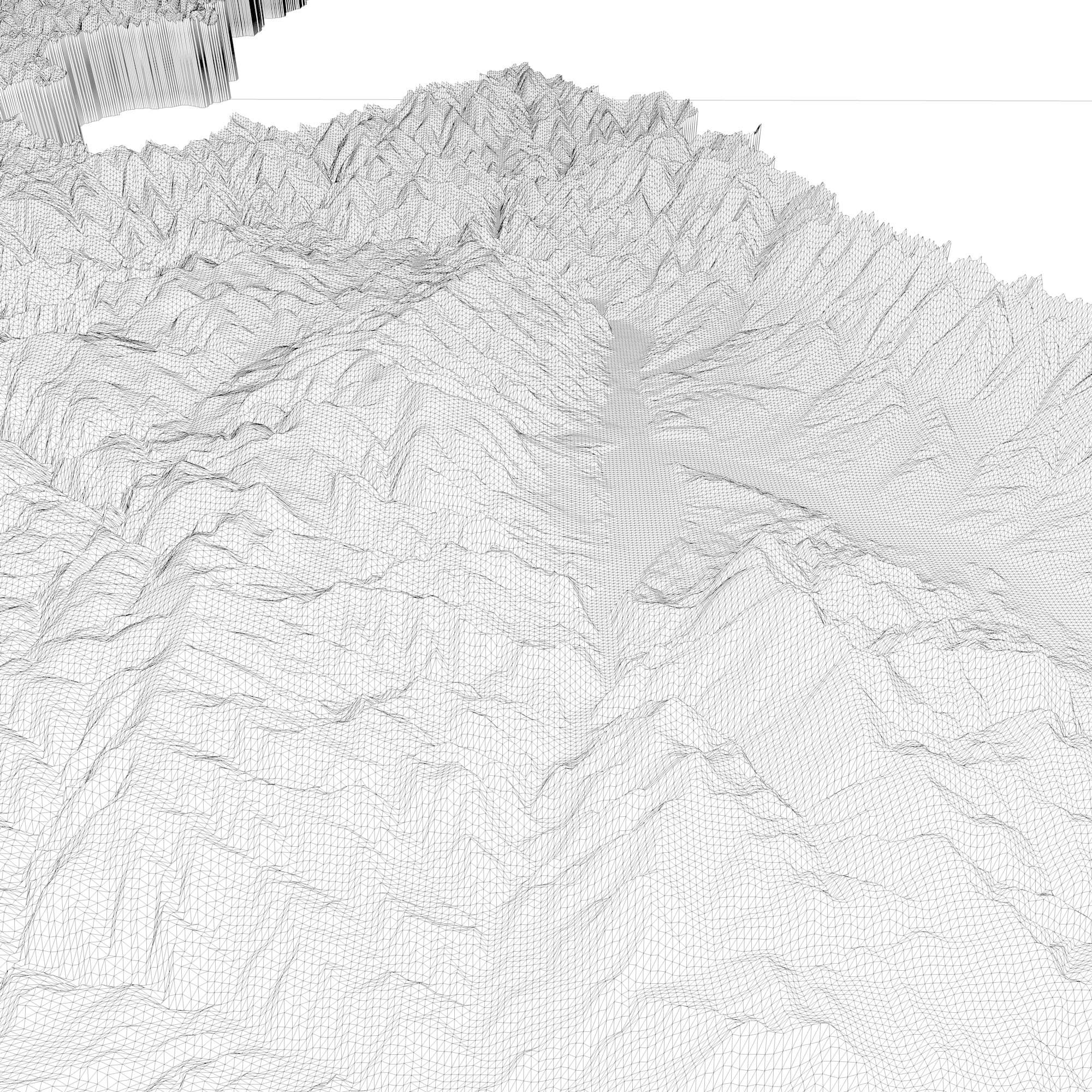 Idaho Topographic Map Stl Model by Shustrik