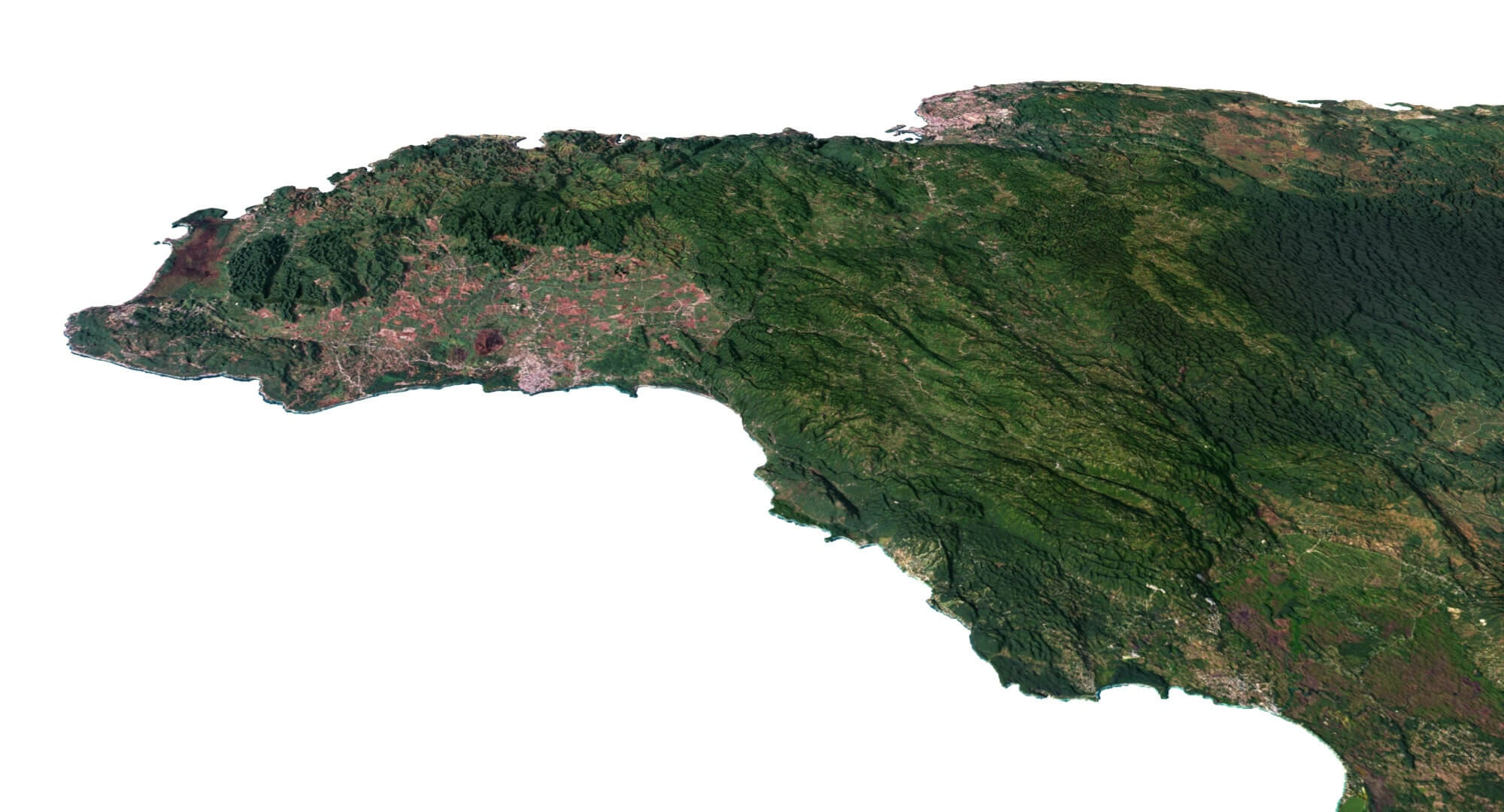 Jamaica Terrain 3D Map by Shustrik